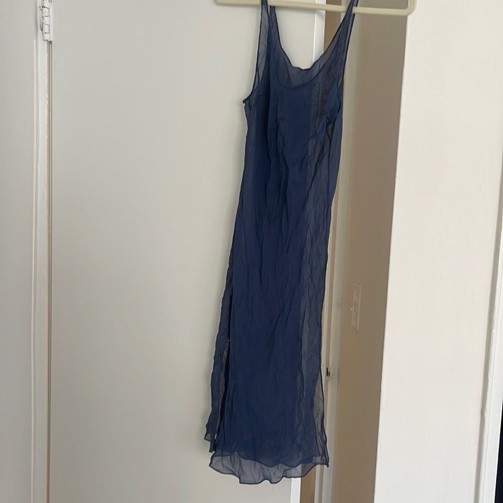 Blue sheer slip
